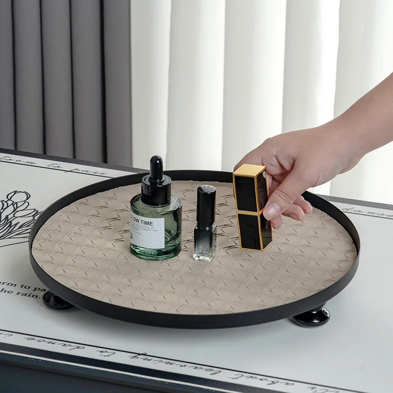 Luxury Skincare Tray - Bandeja Decorativa de Mesa em Couro
