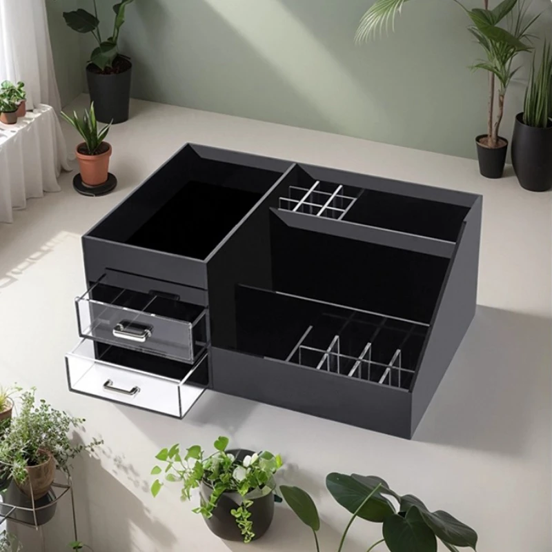 Luxury Skincare Tray - Organizador de vaidade acrílico luxuoso bandeja