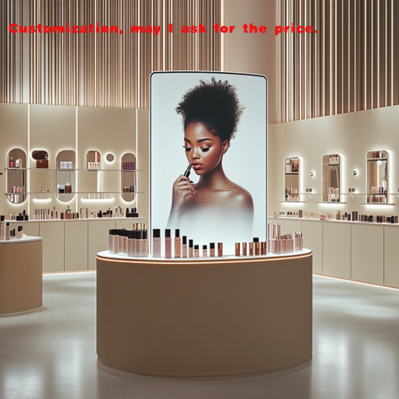 Luxury Skincare Store - Luxo moderno personalizado skincare cosméticos exibição