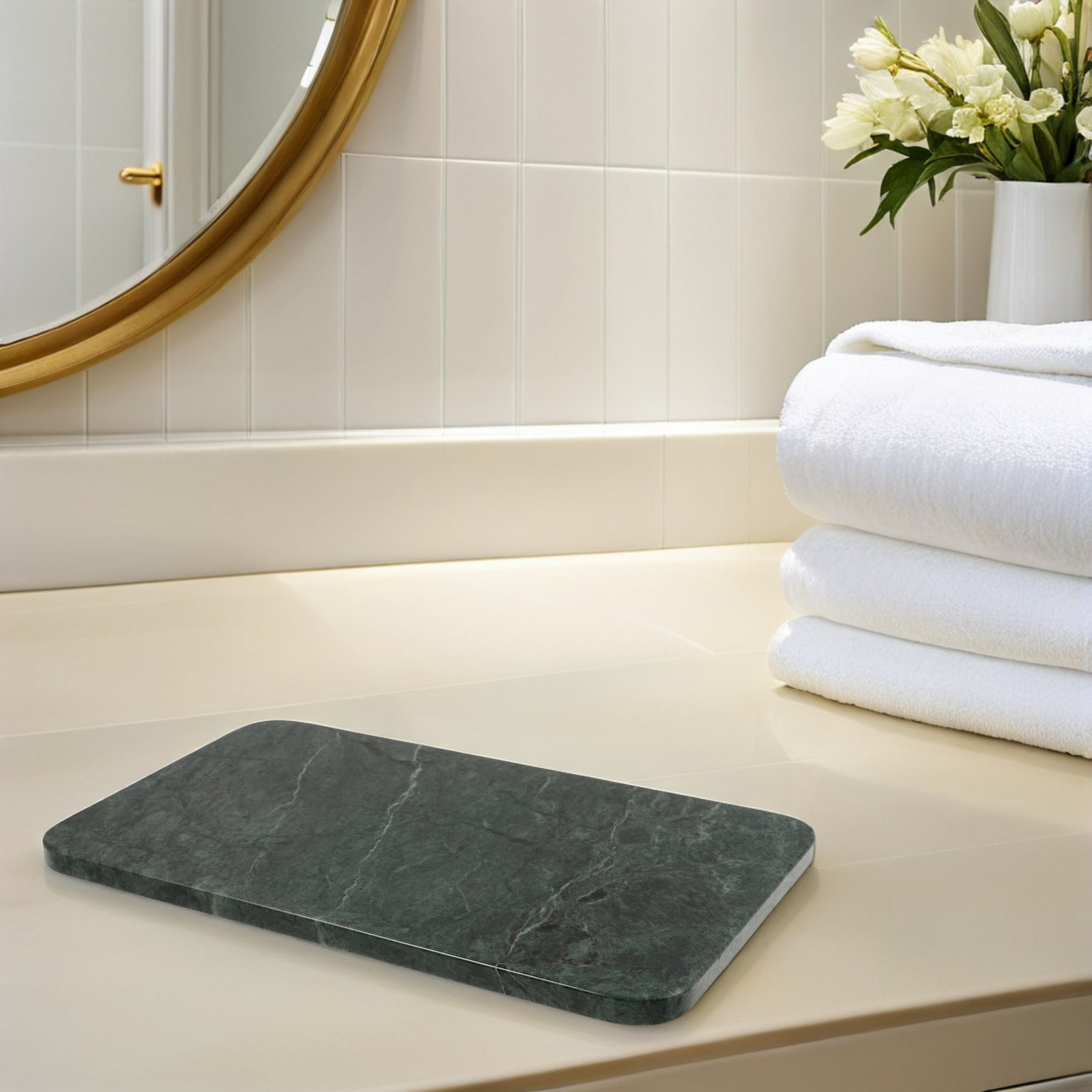 Bandeja Retangular de Mármore  - Luxury Skincare Tray avaliação e preço