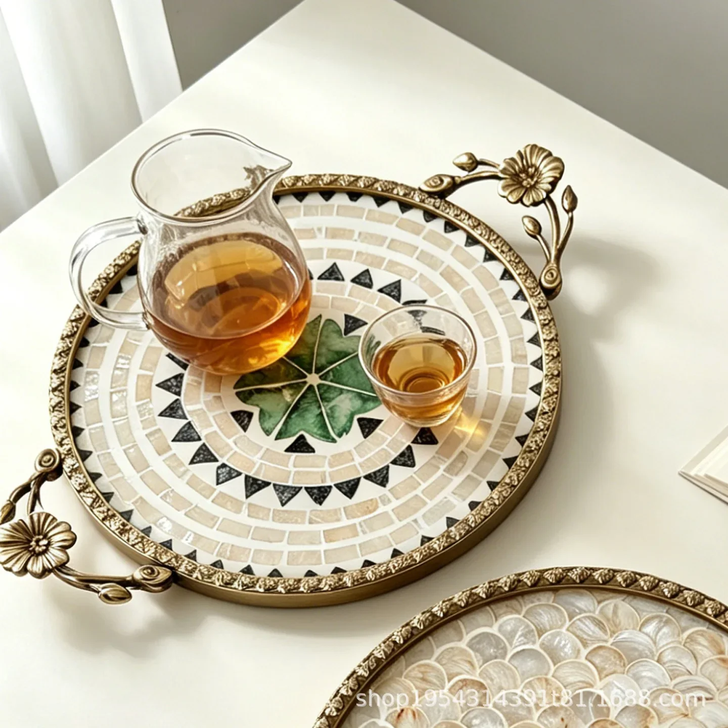 b7- Nova bandeja decorativa ch - Luxury Skincare Tray avaliação e preço